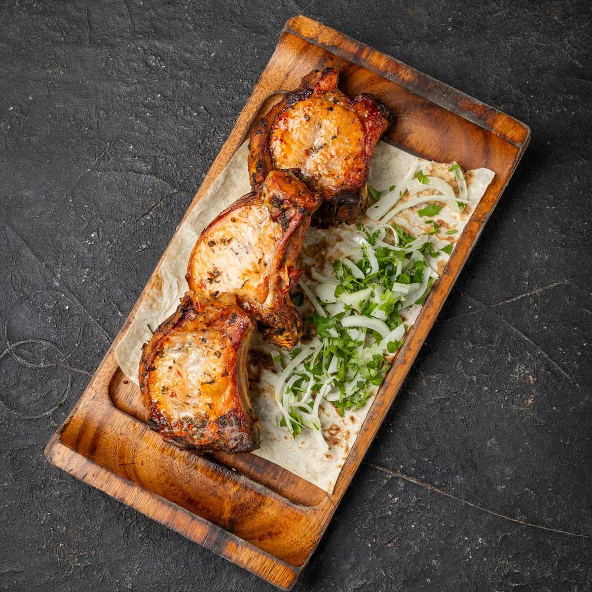 Pork chops, 3 pcs