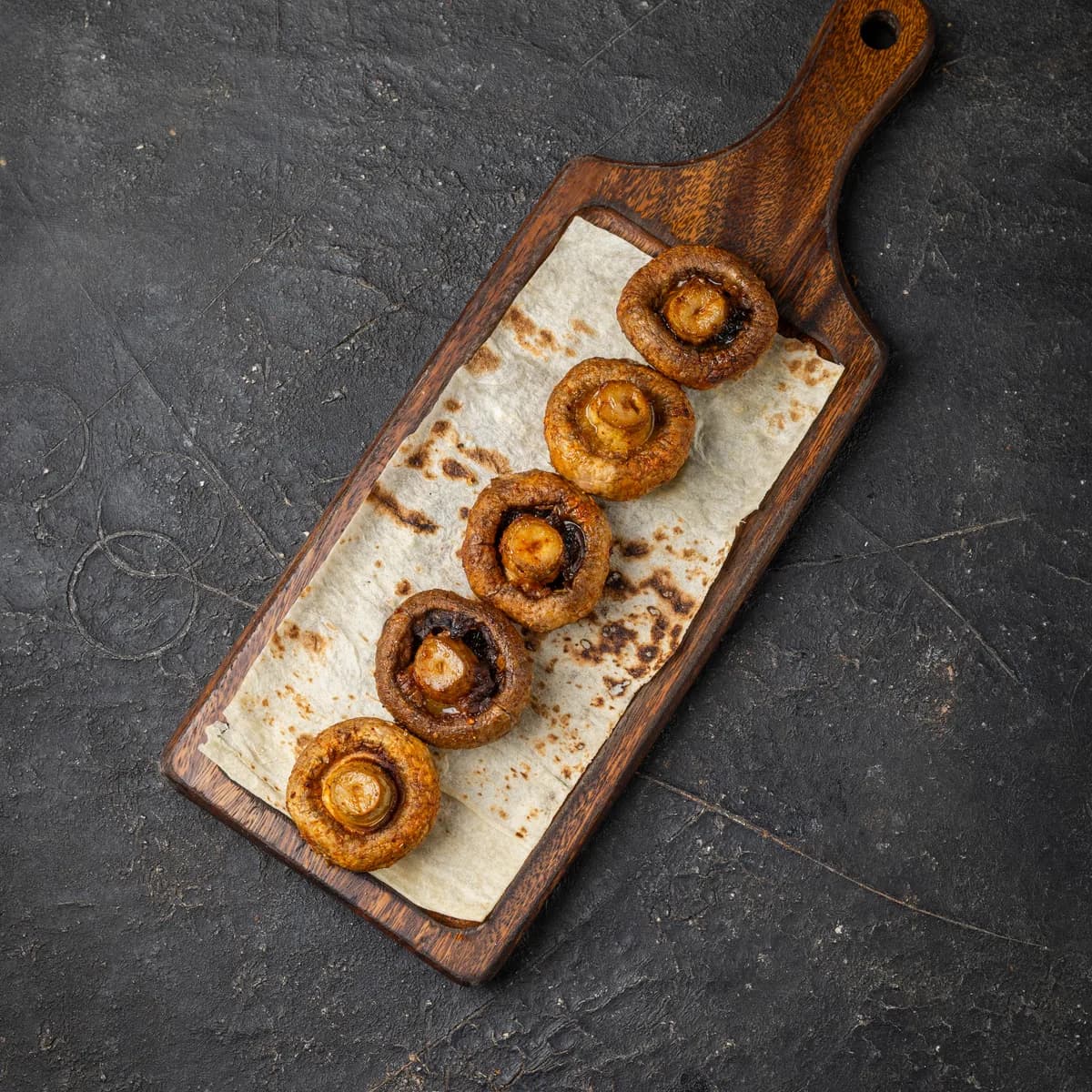 Grilled mushrooms