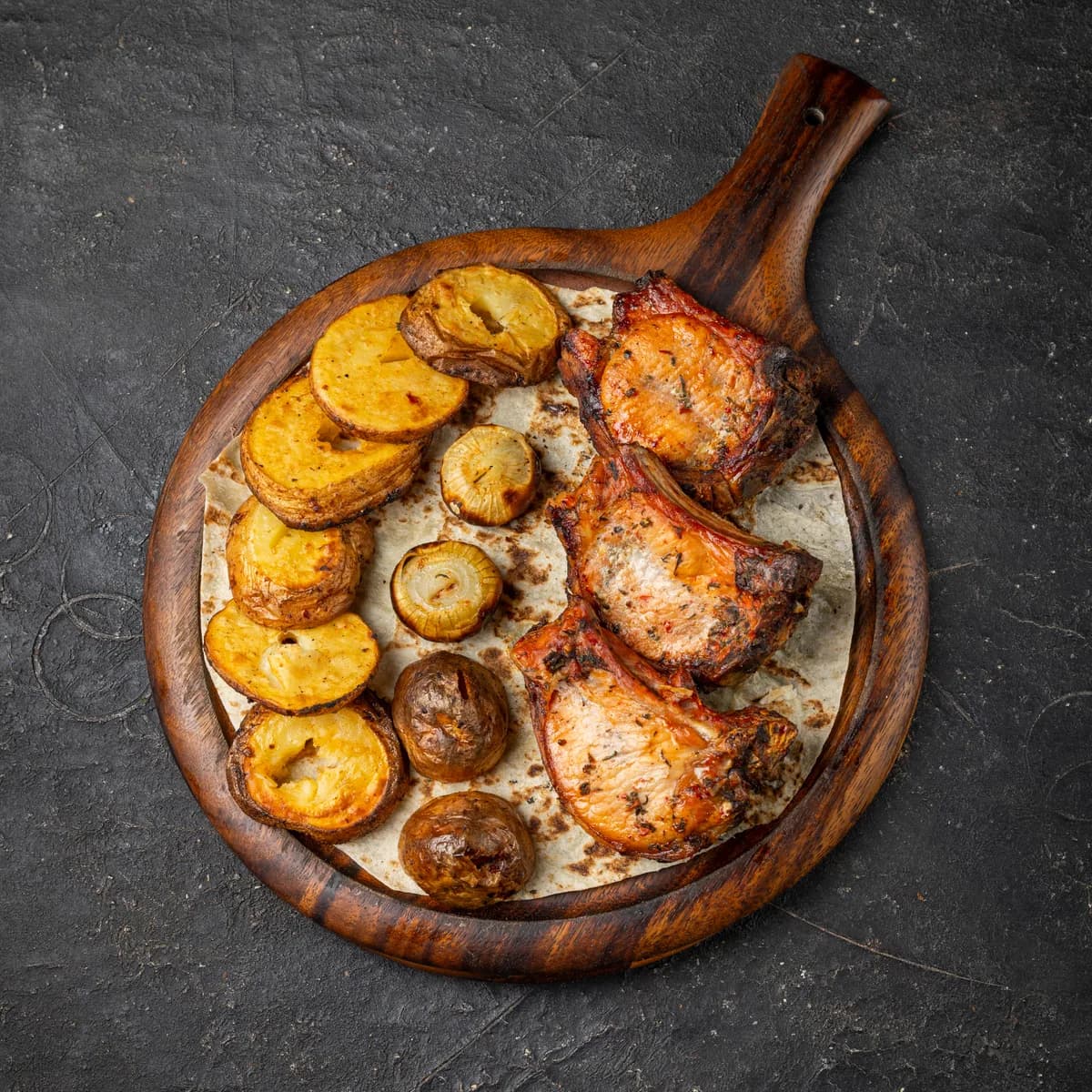 Pork chops from the tonir, 3 pcs
